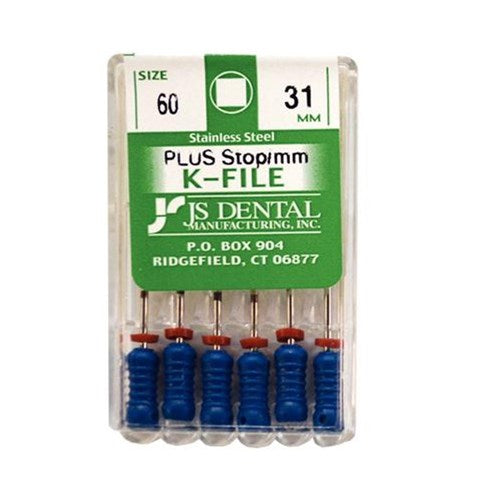 JS Dental K3006 Endodontic K-Files #6 31mm 6/Pk JS Dental K3006 Endodontic K-Files #6 31mm 6/Pk